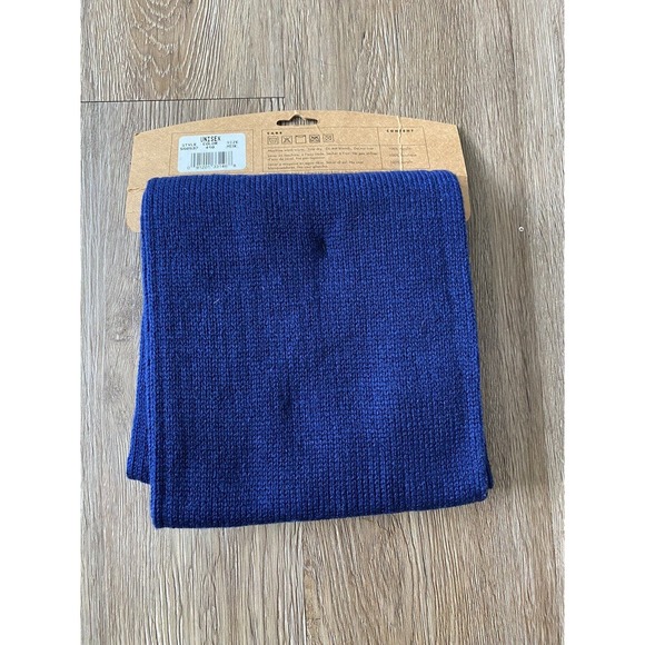 Nike Scarf Knitted Blue Acrylic Running Jogging Winter Late 90s Early 2000s - Picture 2 of 3